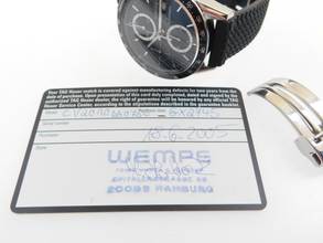 Thumbnail von TAG Heuer Carrera Calibre 16 Chronograph mit Kautschukband und original Papieren im Top Zustand aus 2005