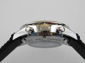 Thumbnail von TAG Heuer Carrera Calibre 16 Chronograph mit Kautschukband und original Papieren im Top Zustand aus 2005