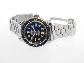 Thumbnail von Breitling Superocean 42 black 1500m im Top Zustand mit Stahlband und Box schwarzes Zifferblatt und Stahlband