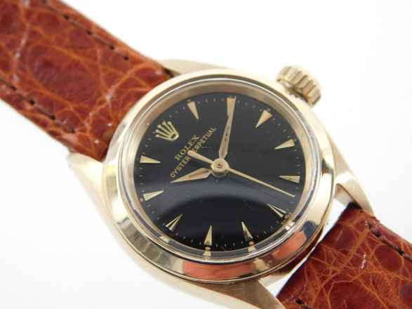  Rolex Oyster Perpetual Lady Oyster Perpetual 18 Karat Gelbgold 25mm Damenuhr sehr selten von 1962 