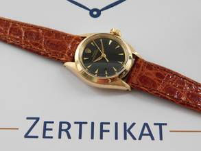 Thumbnail von Rolex Oyster Perpetual Lady Oyster Perpetual 18 Karat Gelbgold 25mm Damenuhr sehr selten von 1962