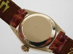 Thumbnail von Rolex Oyster Perpetual Lady Oyster Perpetual 18 Karat Gelbgold 25mm Damenuhr sehr selten von 1962