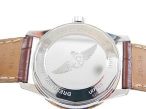 Thumbnail von Breitling Navitimer 1 Automatic 38mm Stahl - 18 Karat Rosegold im Full Set Top Zustand Krokoband Box Papiere komplett 11/2021