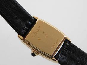 Thumbnail von Cartier Tank Reverso Paris seltenst mit Handaufzug Damenuhr 19 x 27,5mm