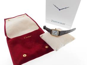 Thumbnail von Cartier Tank Reverso Paris seltenst mit Handaufzug Damenuhr 19 x 27,5mm