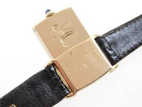 Thumbnail von Cartier Tank Reverso Paris seltenst mit Handaufzug Damenuhr 19 x 27,5mm