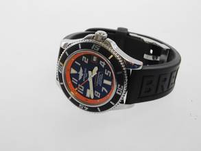 Thumbnail von Breitling Superocean 42 limited Edition orange im Top Zustand Sammler Full Set limitierte Serie No 0758 / 2000