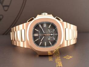 Thumbnail von Patek Philippe Nautilus 5980/1r - Like New Full Set Service Patek