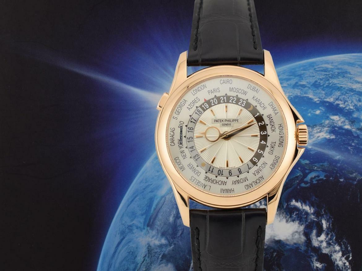  Patek Philippe World Time Complicazioni 5130r-00 Rose Gold World Time Full Set Like New 