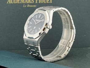 Thumbnail von Audemars Piguet Royal Oak Jumbo 16202st Jumbo Blue Dial New Full Set.