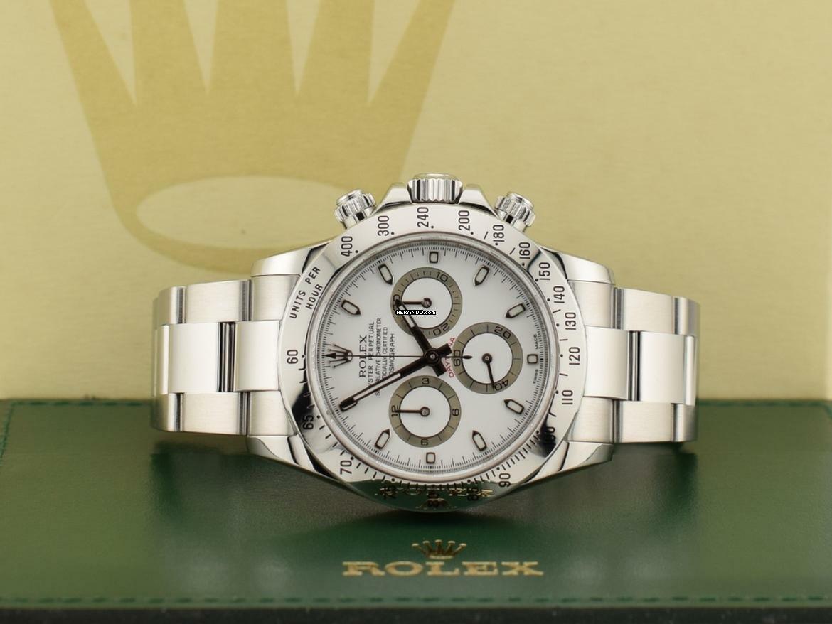 Rolex Daytona Cosmograph Daytona 116520 White Aph Dial - Like New 2010