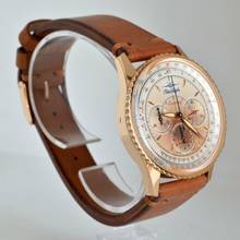 Thumbnail von Breitling Montbrillant Navitimer Montbrillant Blue Angels chronograph pink gold 18KT Full Set
