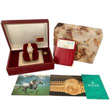 Thumbnail von Rolex Lady-Datejust 69178 Ladies 26MM Factory diamonds dial gold 18KT Full Set TOP Condition