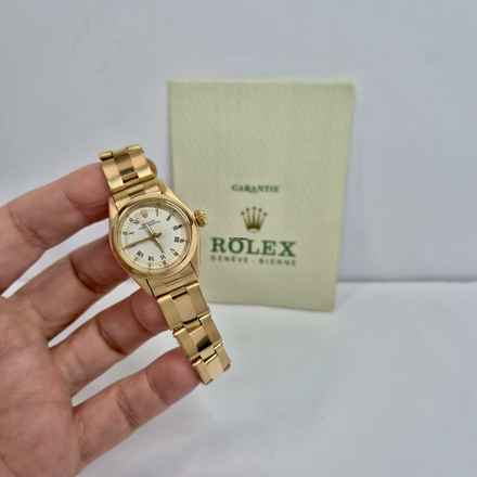  Rolex Oyster Perpetual 26 26mm Full Yellow Gold Vintage Automático Completo 