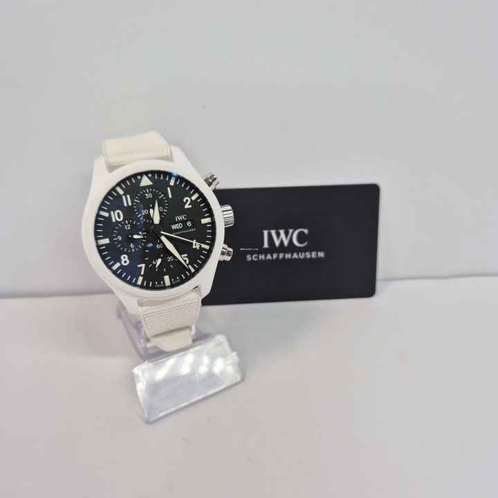  IWC Fliegeruhr Chronograph Top Gun Pilot Chronograph Top Gun Lake Tahoe 44mm Automático Completo 