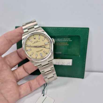  Rolex Oyster Perpetual Desert Sand 41mm Bege Automático Completo 
