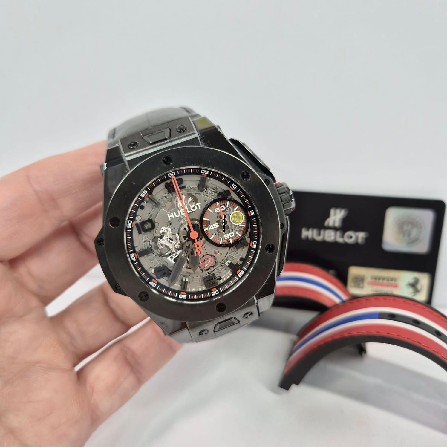  Hublot Big Bang Ferrari Unico Ferrari Ceramic Limited Edition 45mm Completo 