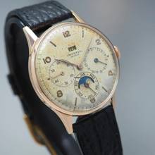 Thumbnail von Universal Genève Triple Calendar moonphase RoseGold 18k/750 Ref.: 11312