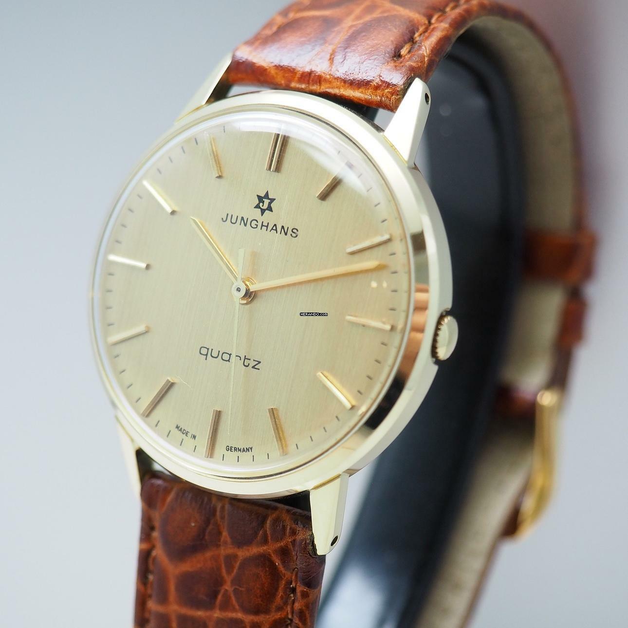 Thumbnail von Junghans Calatrava Quartz solid gold 14K/585