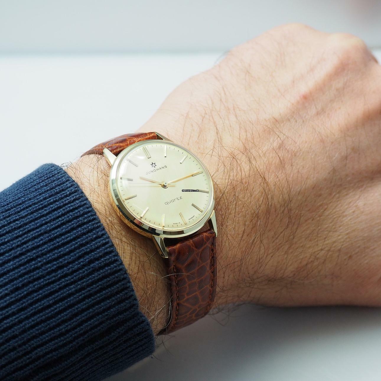 Thumbnail von Junghans Calatrava Quartz solid gold 14K/585