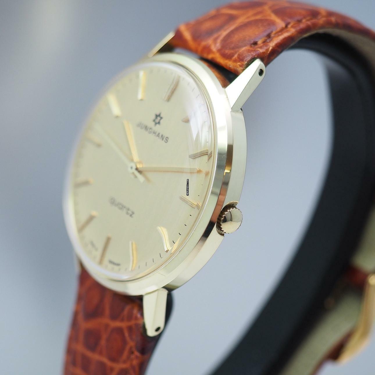 Thumbnail von Junghans Calatrava Quartz solid gold 14K/585