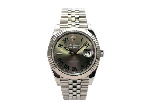  Rolex Datejust 41 Ref. 126334 Rhodium Römisch Jubile-Band 