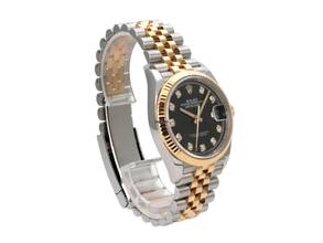 Thumbnail von Rolex Datejust 36 Edelstahl Oystersteel / Gelbgold Ref. 126233 Schwarz Diamant Jubile-Band