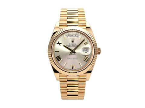  Rolex Day-Date 40 Gelbgold Ref. 228238 Silber Römisch 