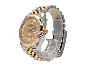 Thumbnail von Rolex Datejust 36 Oystersteel / Gelbgold Ref. 126233 golden Riffelmuster Jubile-Band