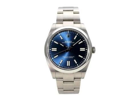  Rolex Oyster Perpetual 41 Ref. 124300 Zifferblatt Blau 