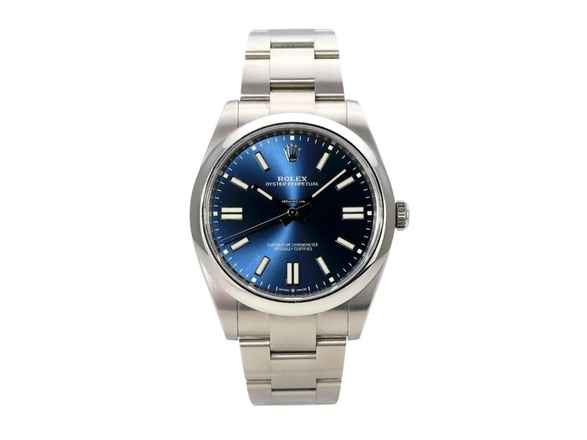  Rolex Oyster Perpetual 41 Ref. 124300 Zifferblatt Blau 