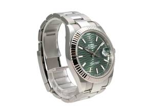 Thumbnail von Rolex Datejust 41 Edelstahl Weißgold 126334 Mint Green Riffelmuster