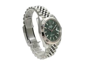Thumbnail von Rolex Datejust 41 Edelstahl Weißgold 126334 Mint Green Riffelmuster Jubel-Band