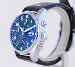 Thumbnail von IWC Fliegeruhr Chronograph 41 Pilot's green Chronograph 43mm grün B+P