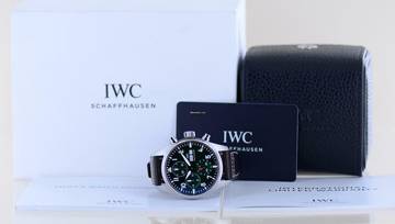 Thumbnail von IWC Fliegeruhr Chronograph 41 Pilot's green Chronograph 43mm grün B+P