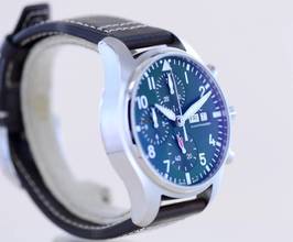 Thumbnail von IWC Fliegeruhr Chronograph 41 Pilot's green Chronograph 43mm grün B+P