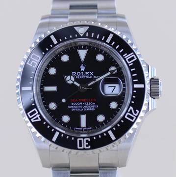  Rolex Sea-Dweller 4000 Single Red 43mm Taucheruhr 126600 B+P 