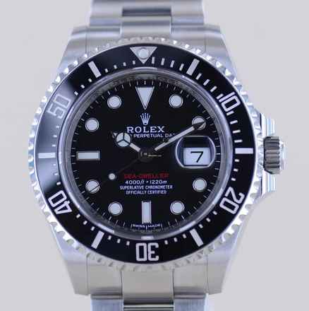  Rolex Sea-Dweller 4000 Single Red 43mm Taucheruhr 126600 B+P 
