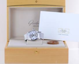 Thumbnail von Glashütte Original Lady Serenade Edelstahl silver Dial Automatic Stahlband rar B+P