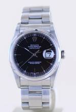 Thumbnail von Rolex Datejust 36 16200 Saphirglas black dial Oysterband Stahl Crown Cup B+P