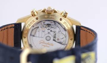 Thumbnail von Glashütte Original Senator Navigator Chronograph 18K Gold 10-60 Automatik Klassiker Black Dial