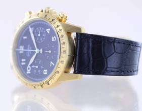 Thumbnail von Glashütte Original Senator Navigator Chronograph 18K Gold 10-60 Automatik Klassiker Black Dial