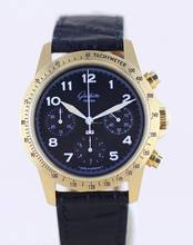 Thumbnail von Glashütte Original Senator Navigator Chronograph 18K Gold 10-60 Automatik Klassiker Black Dial