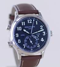 Thumbnail von Patek Philippe Calatrava Pilot Travel Time 18K Weißgold Kal 324 Deep Blue Luxusuhr