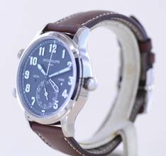 Thumbnail von Patek Philippe Calatrava Pilot Travel Time 18K Weißgold Kal 324 Deep Blue Luxusuhr