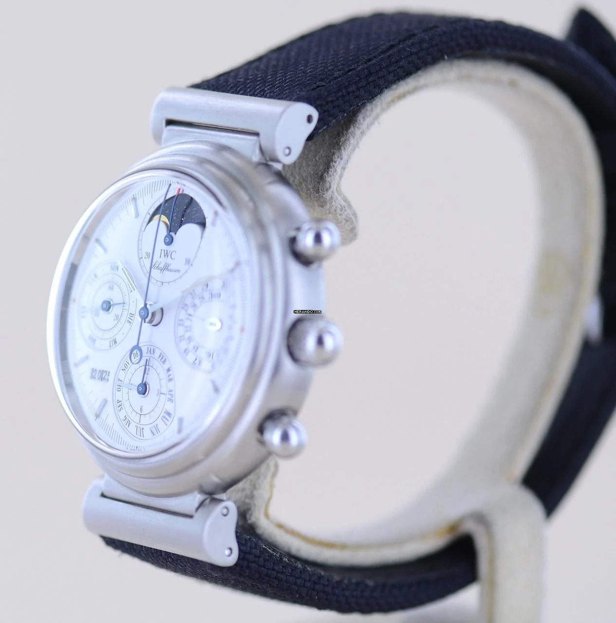  IWC Da Vinci Perpetual Calendar Chronograph Steel white Dial 39 mm Ewiger Calendar Perpetual 