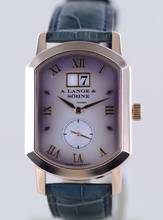 Thumbnail von A. Lange & Söhne Arkade Gold 18K Panoramadatum Traumuhr smoked Dial Dresswatch B+P