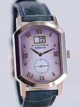 Thumbnail von A. Lange & Söhne Arkade Gold 18K Panoramadatum Traumuhr smoked Dial Dresswatch B+P