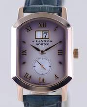 Thumbnail von A. Lange & Söhne Arkade Gold 18K Panoramadatum Traumuhr smoked Dial Dresswatch B+P