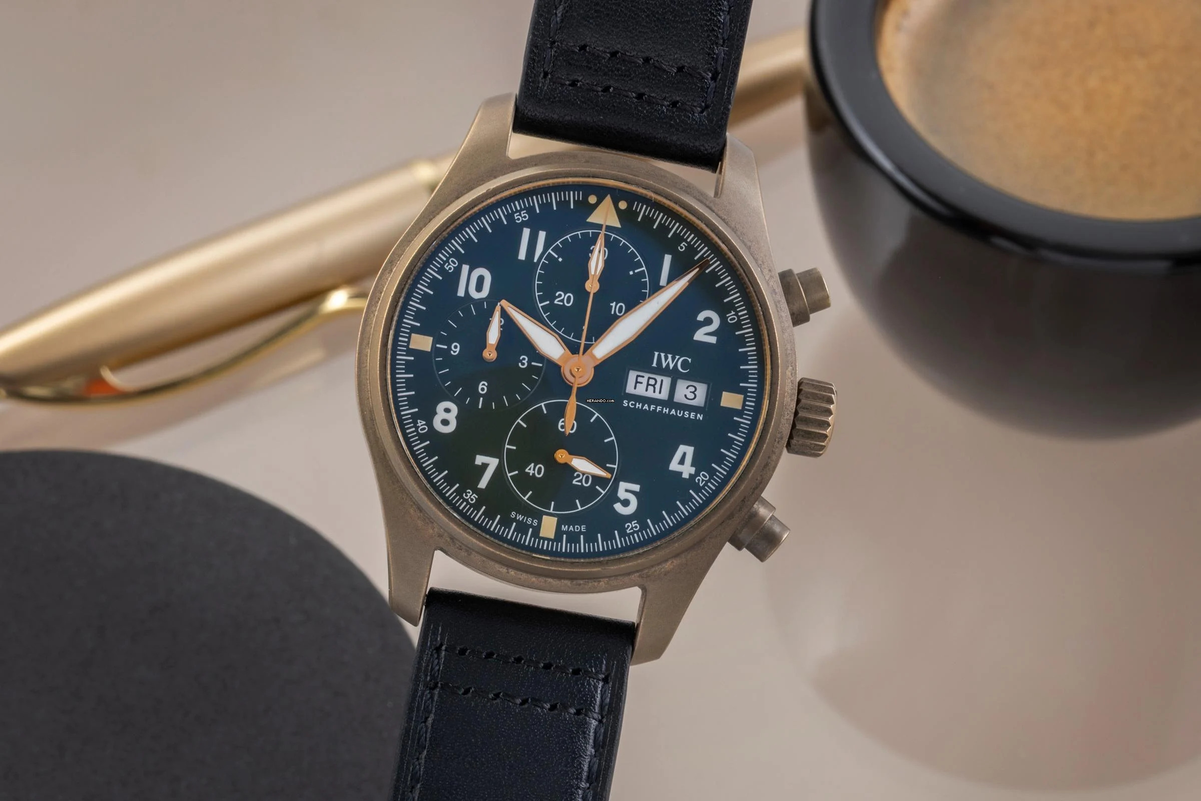 IWC Fliegeruhr Spitfire Chronograph Fliegerchronograph Spitfire Chronograph Bronze Ref. IW387902 B&P